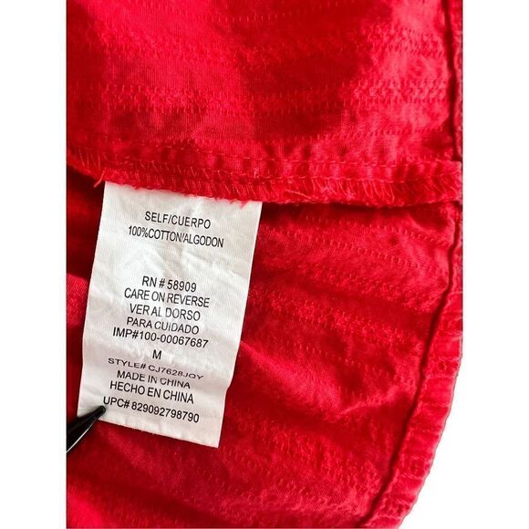 Copper Key Coral Ruffle Hem Dress size M - Picture 7 of 8